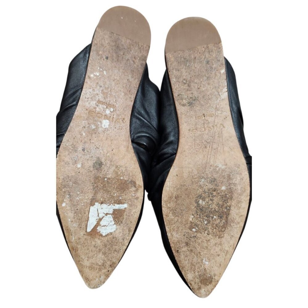 Vince Crenne Leather Mule Flats Size 6 - Picture 14 of 14